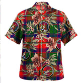 Charteris District Tartan Clan Crest Badge Aloha Hawaiian Shirt Tropical Old Style WR40 Charteris District Tartan Tartan Today